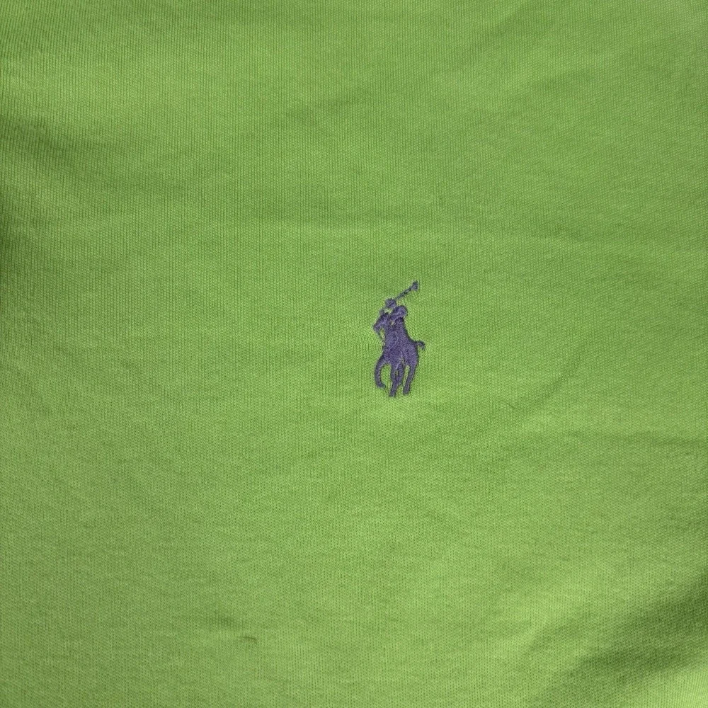 Polo Ralph Lauren Polo Shirt Mens 2XL Lime Green Short Sleeve Preppy Purple Pony